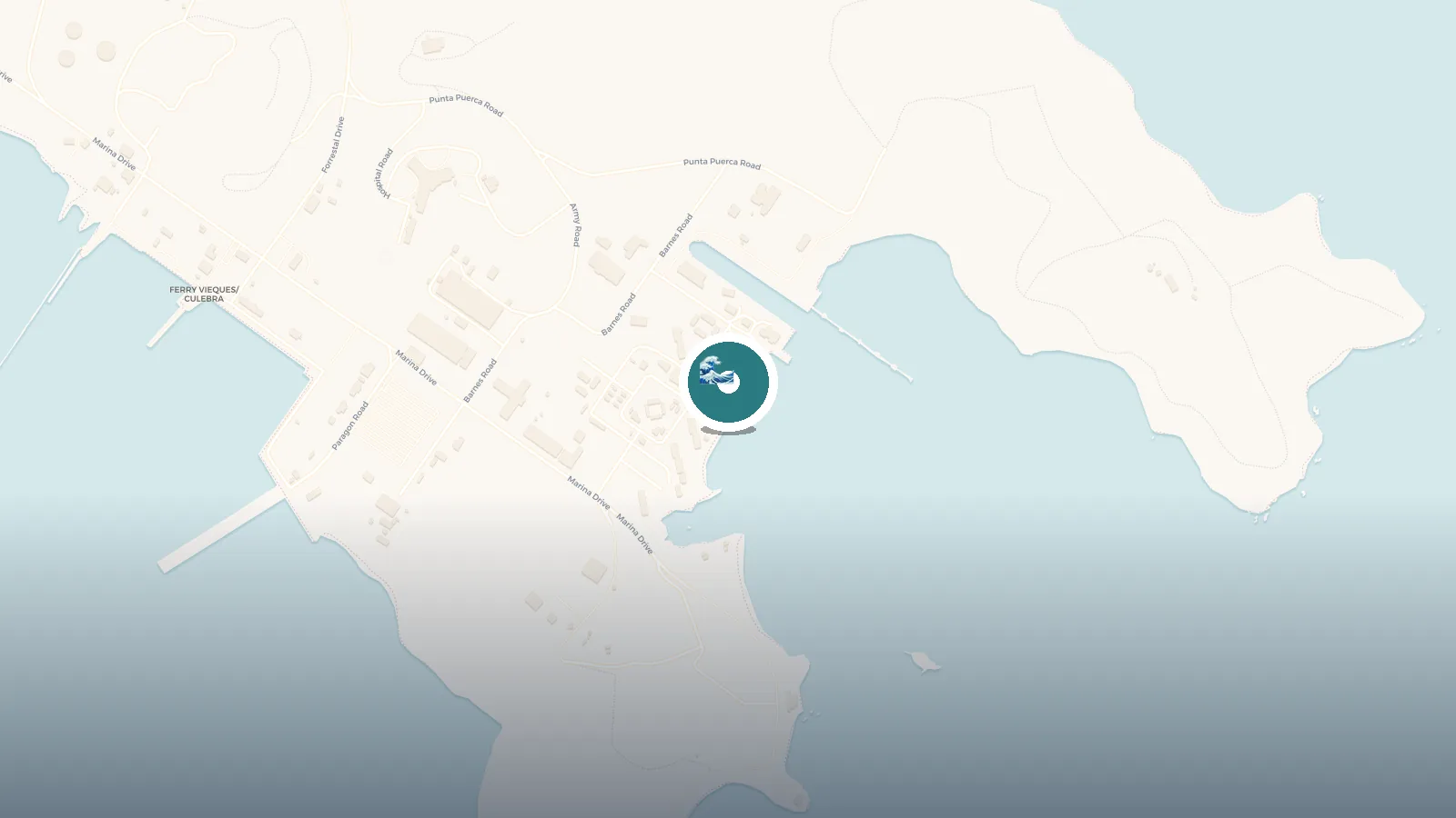 Mapa de Playa escondida Ceiba, Base