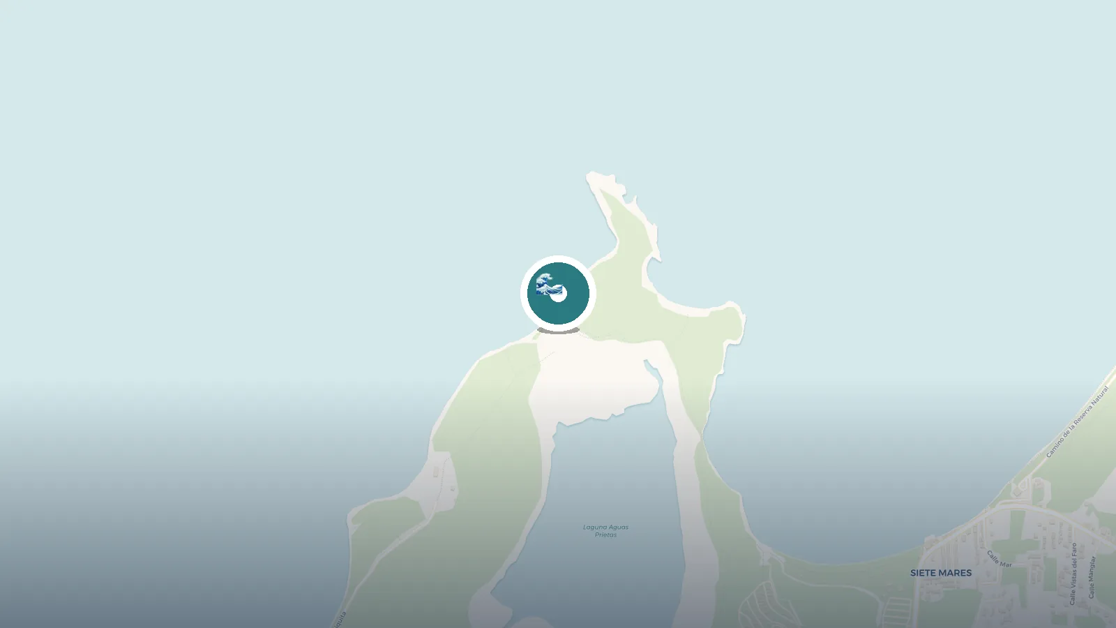 Mapa de Playa Escondida
