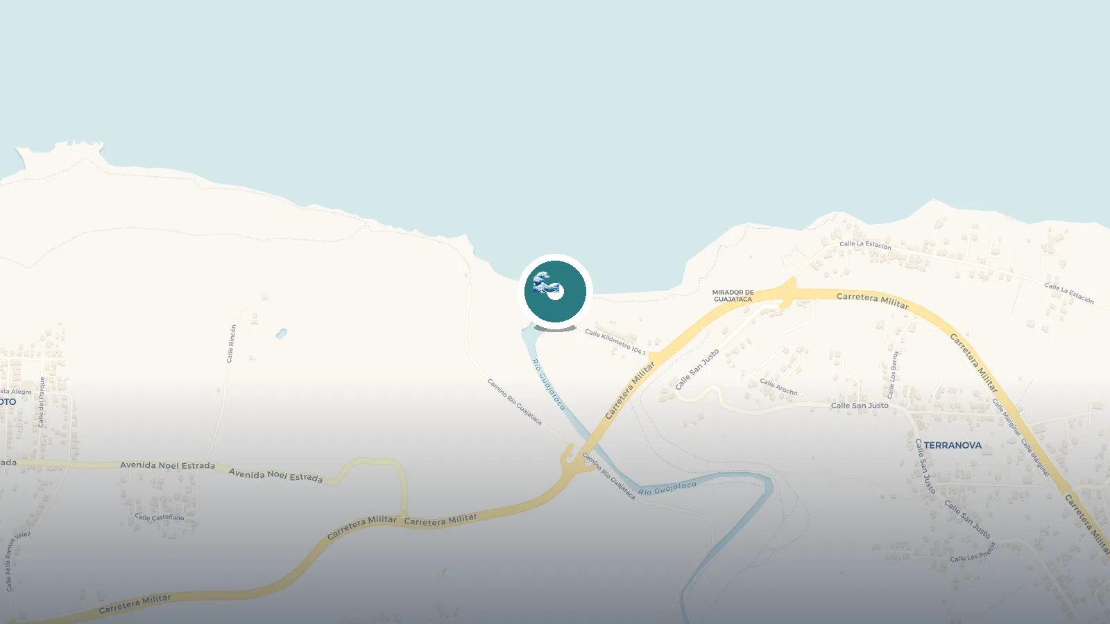Mapa de Playa Guajataca