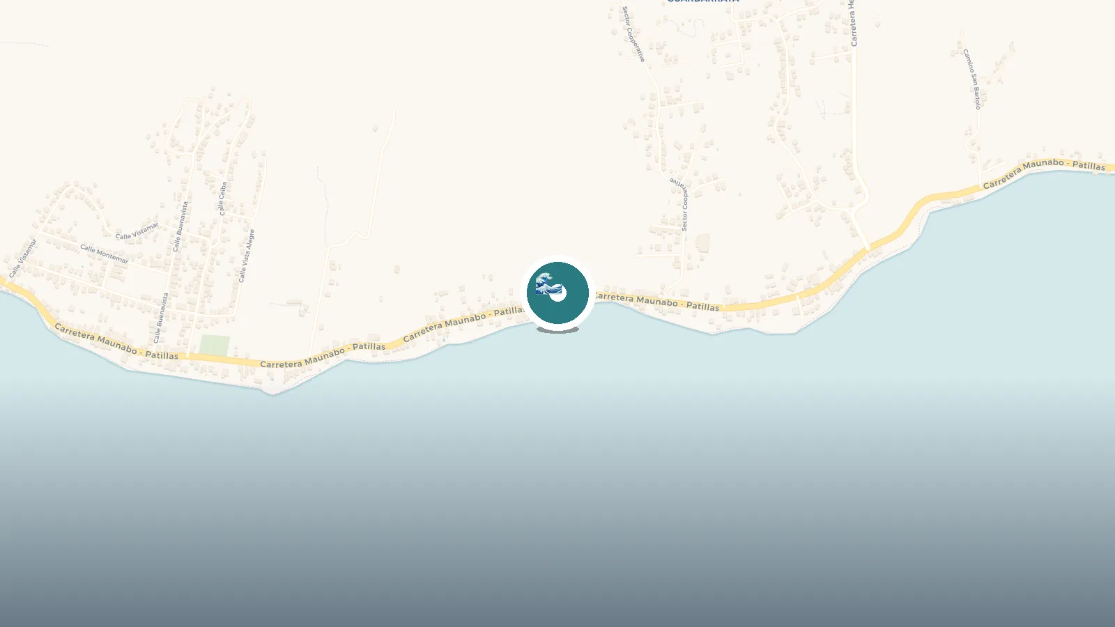 Mapa de Playa Guardaraya