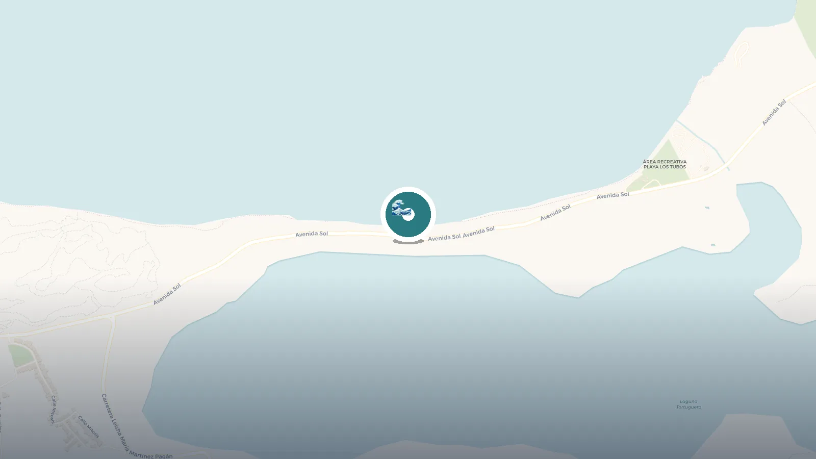 Mapa de Playa Los Tubos