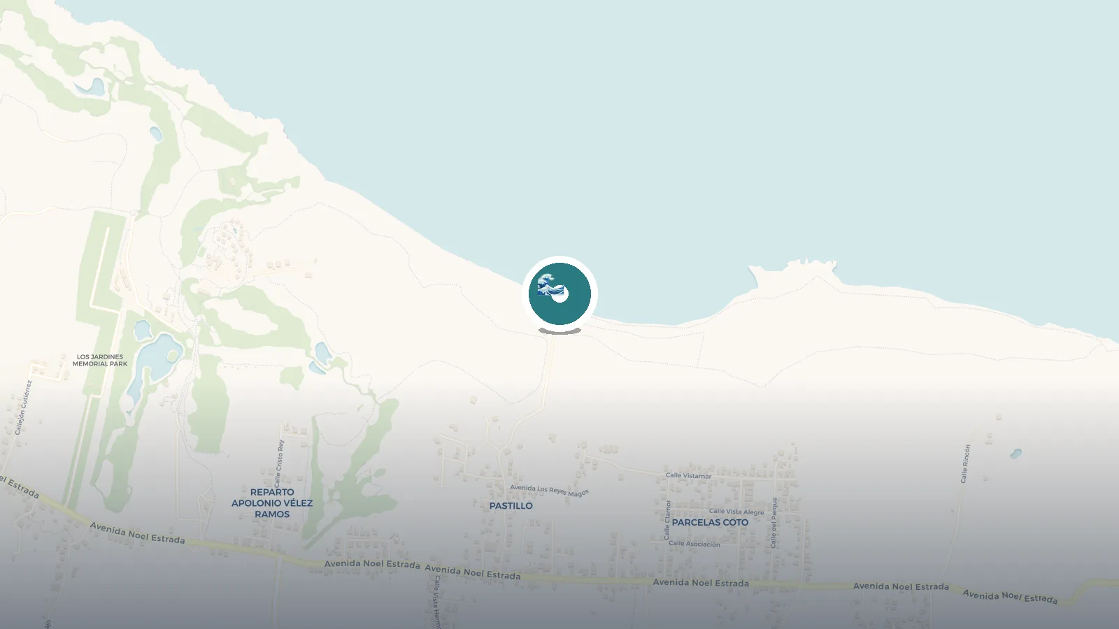 Mapa de Playa Pastillo