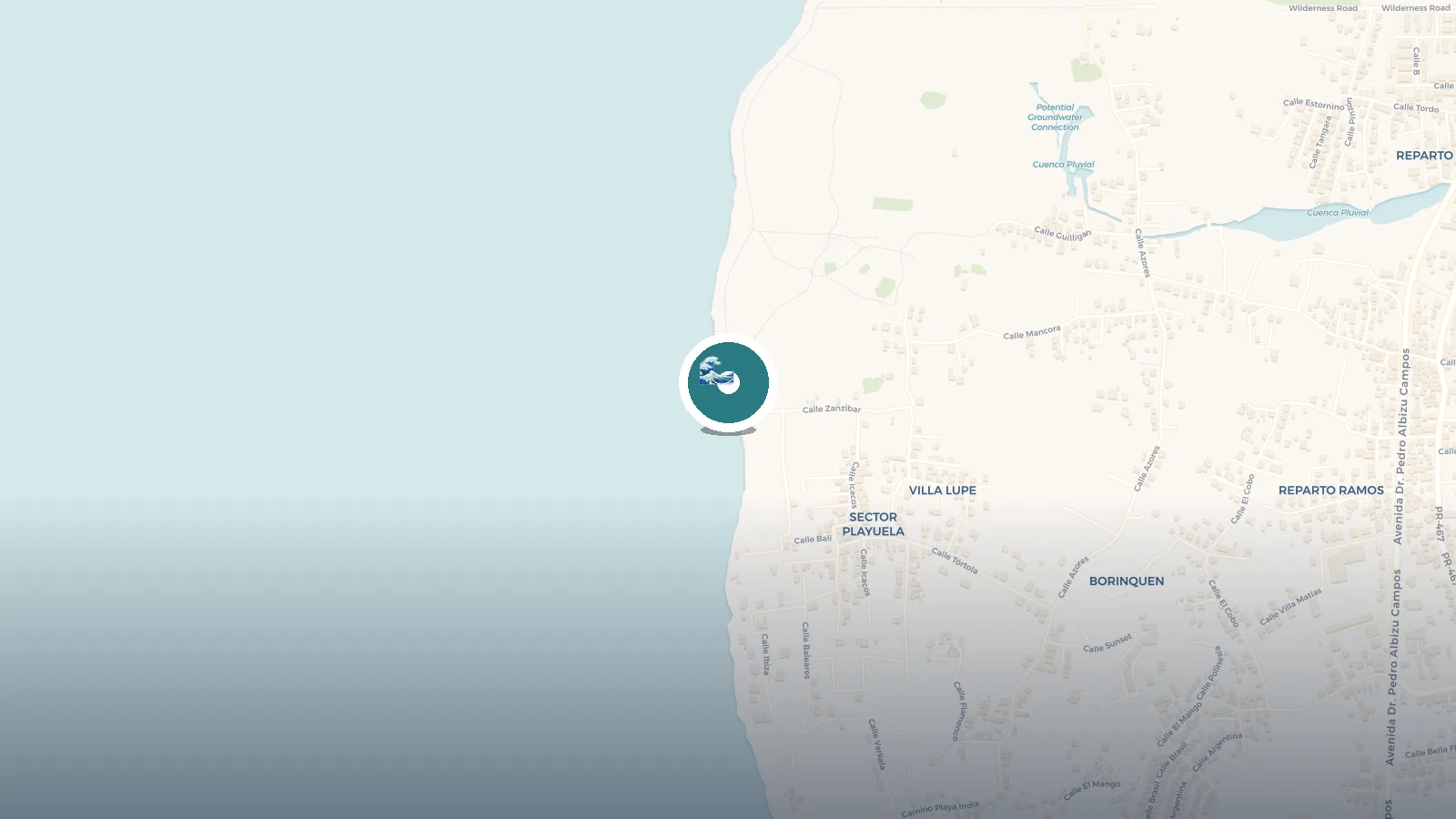 Mapa de Playa Peña Blanca