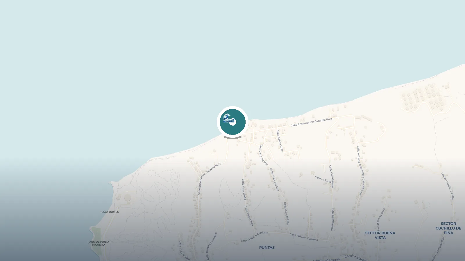 Mapa de Playa Punta Gorda