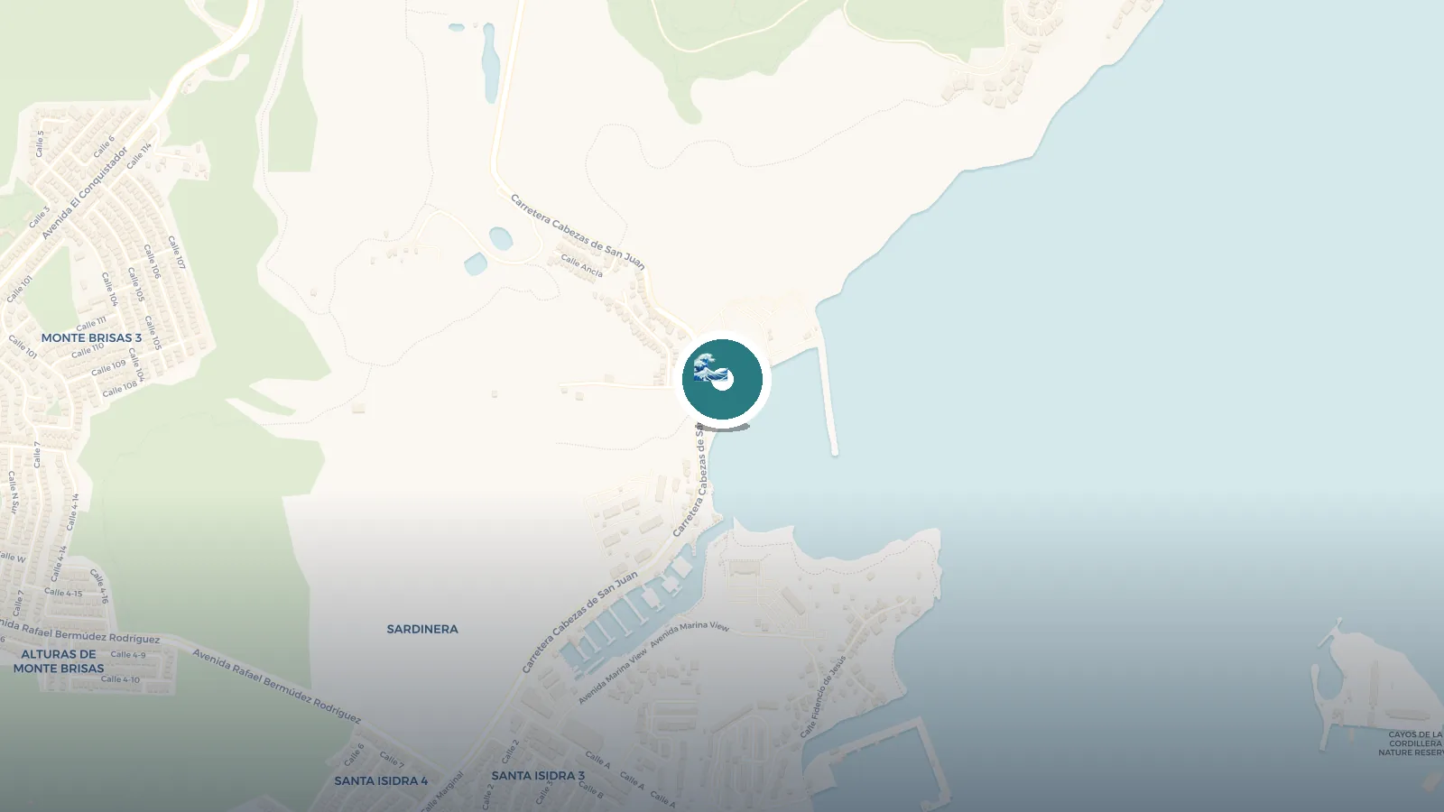 Mapa de Playa Sardinera