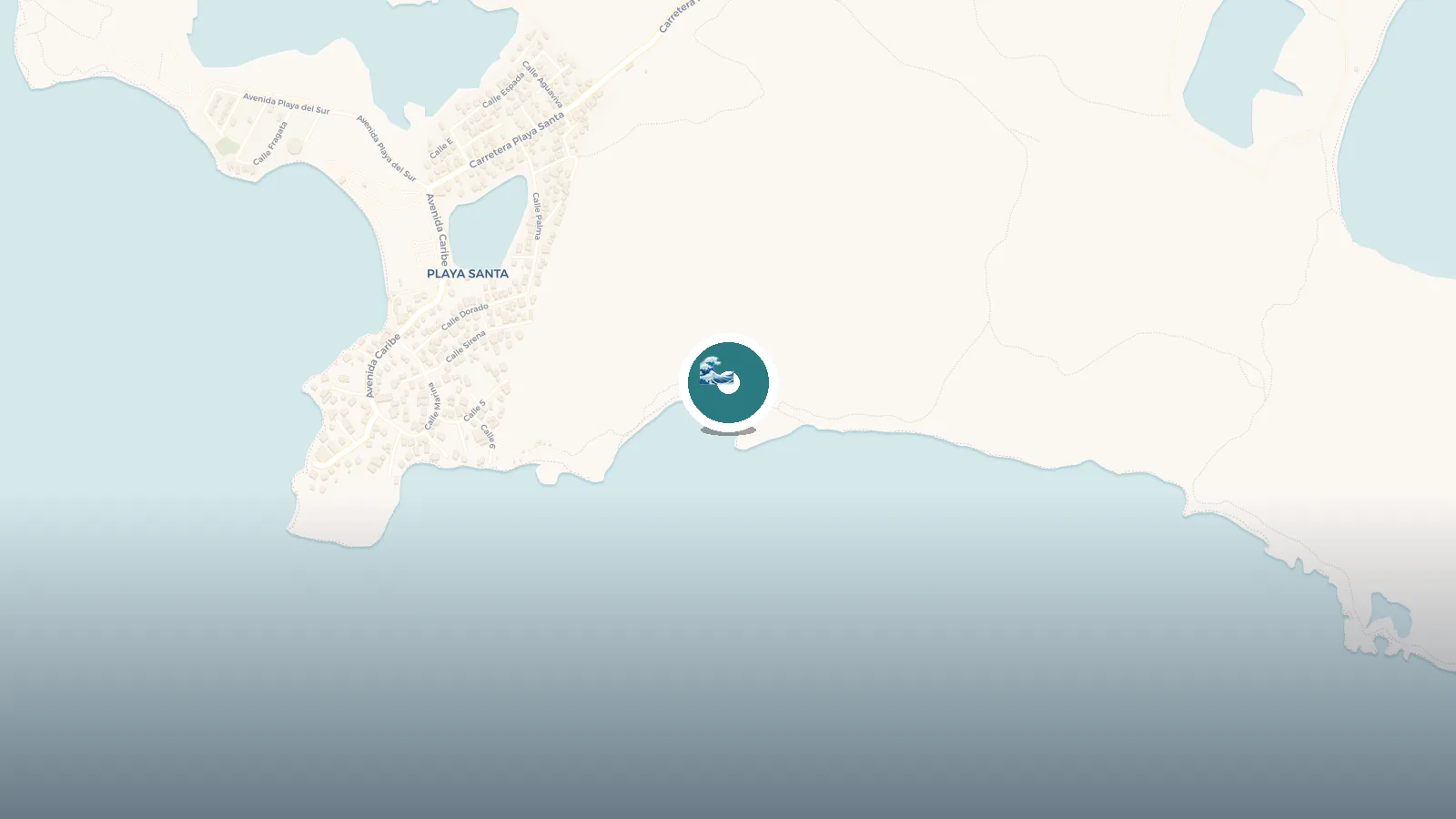 Mapa de Playa Secreta