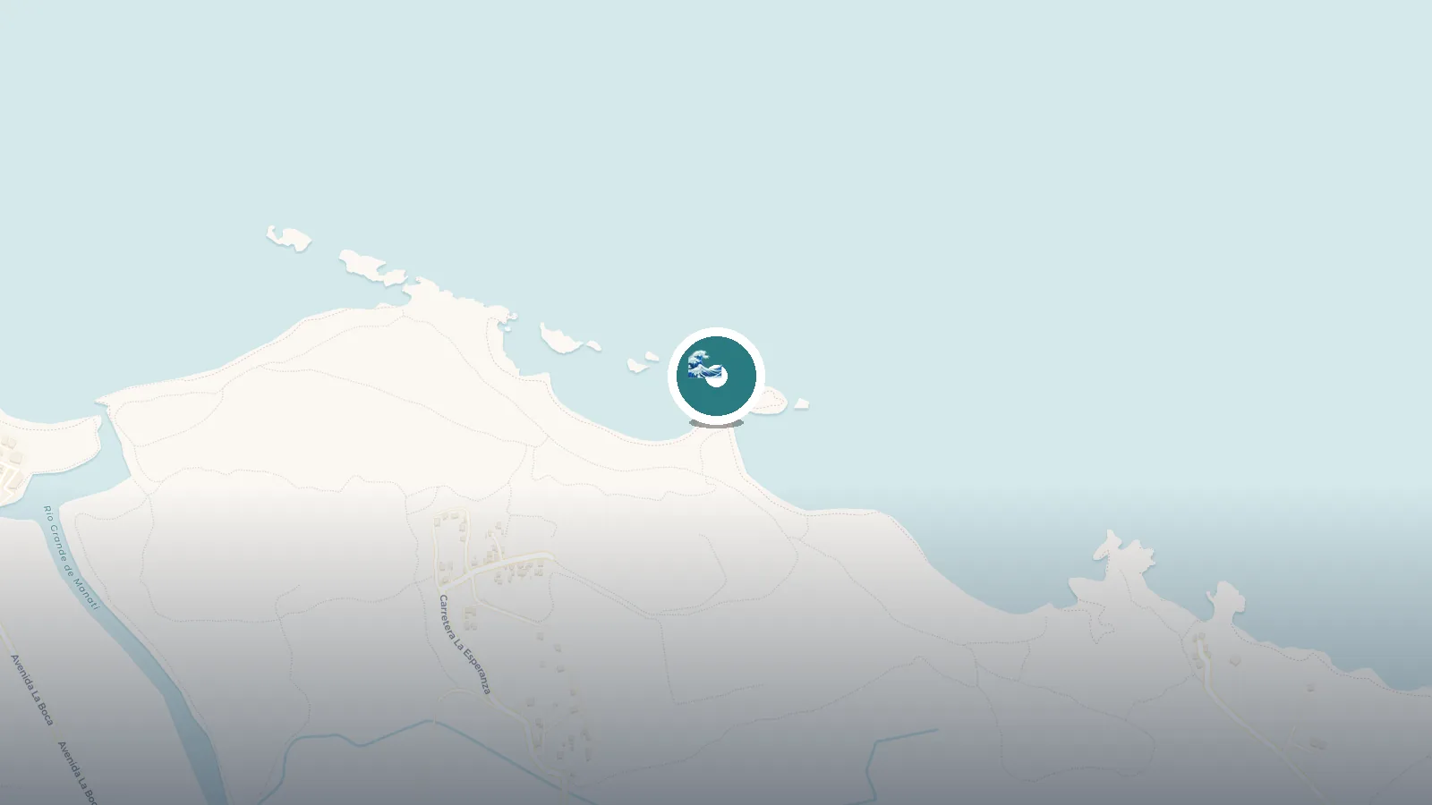 Mapa de Playa Tómbolo