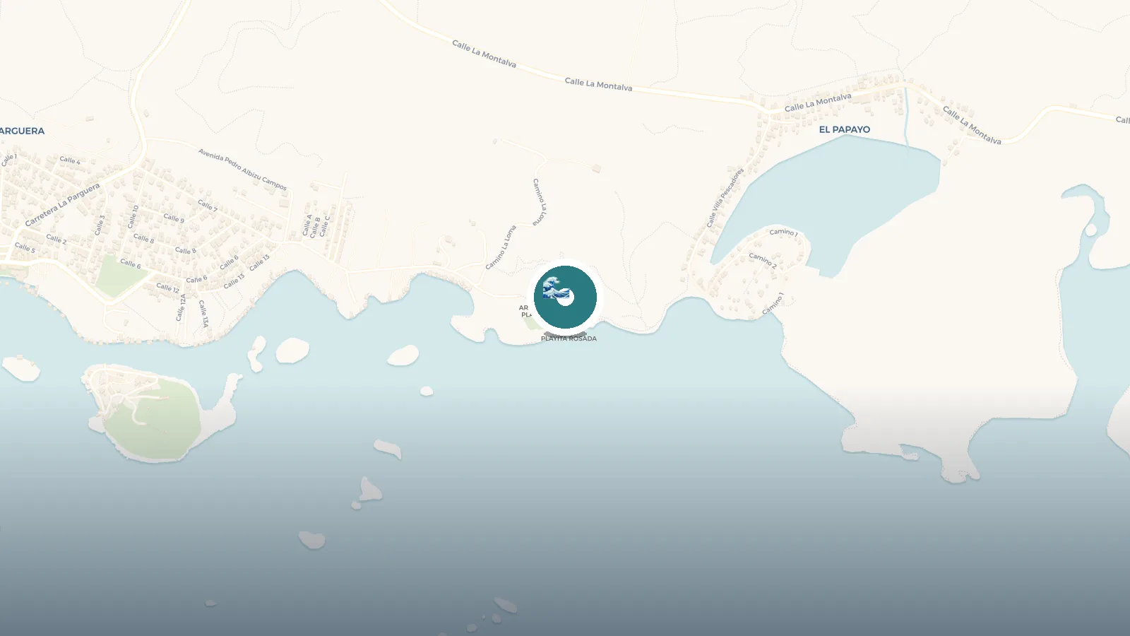 Mapa de Playita Rosada