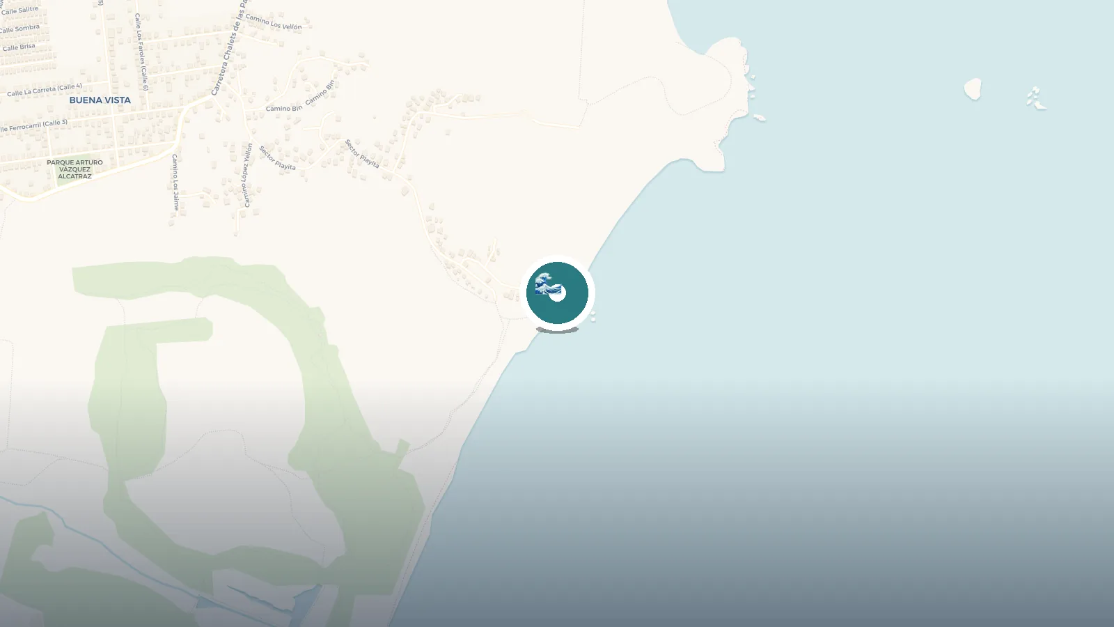 Mapa de Secret Beach, Humacao