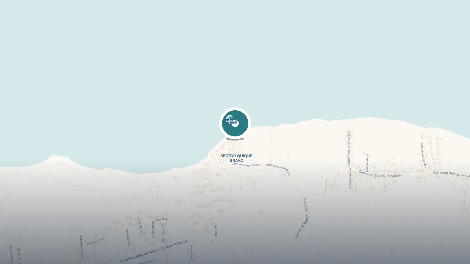 Mapa de Shacks Beach