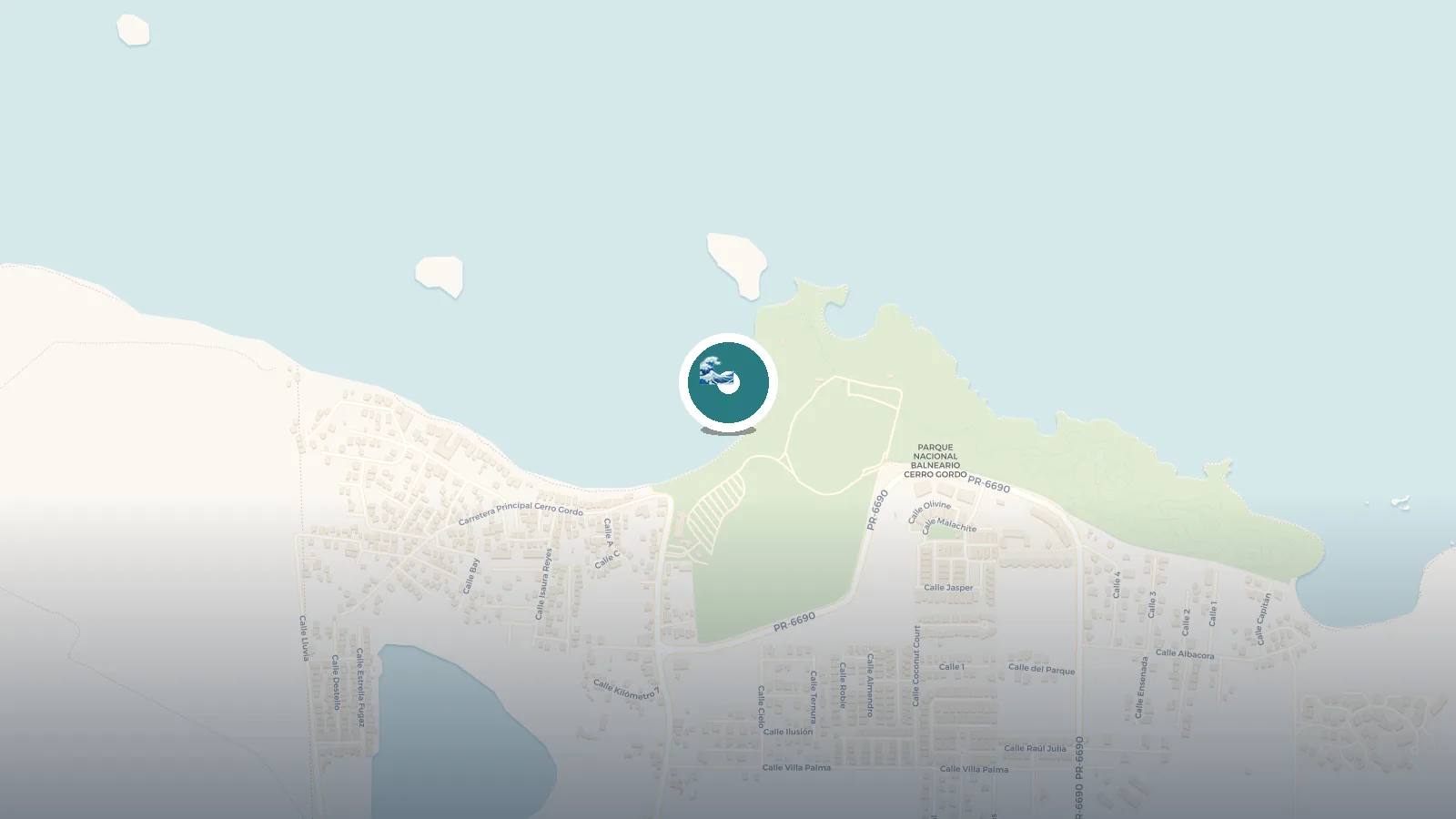 Mapa de Snorkeling - Cerro Gordo