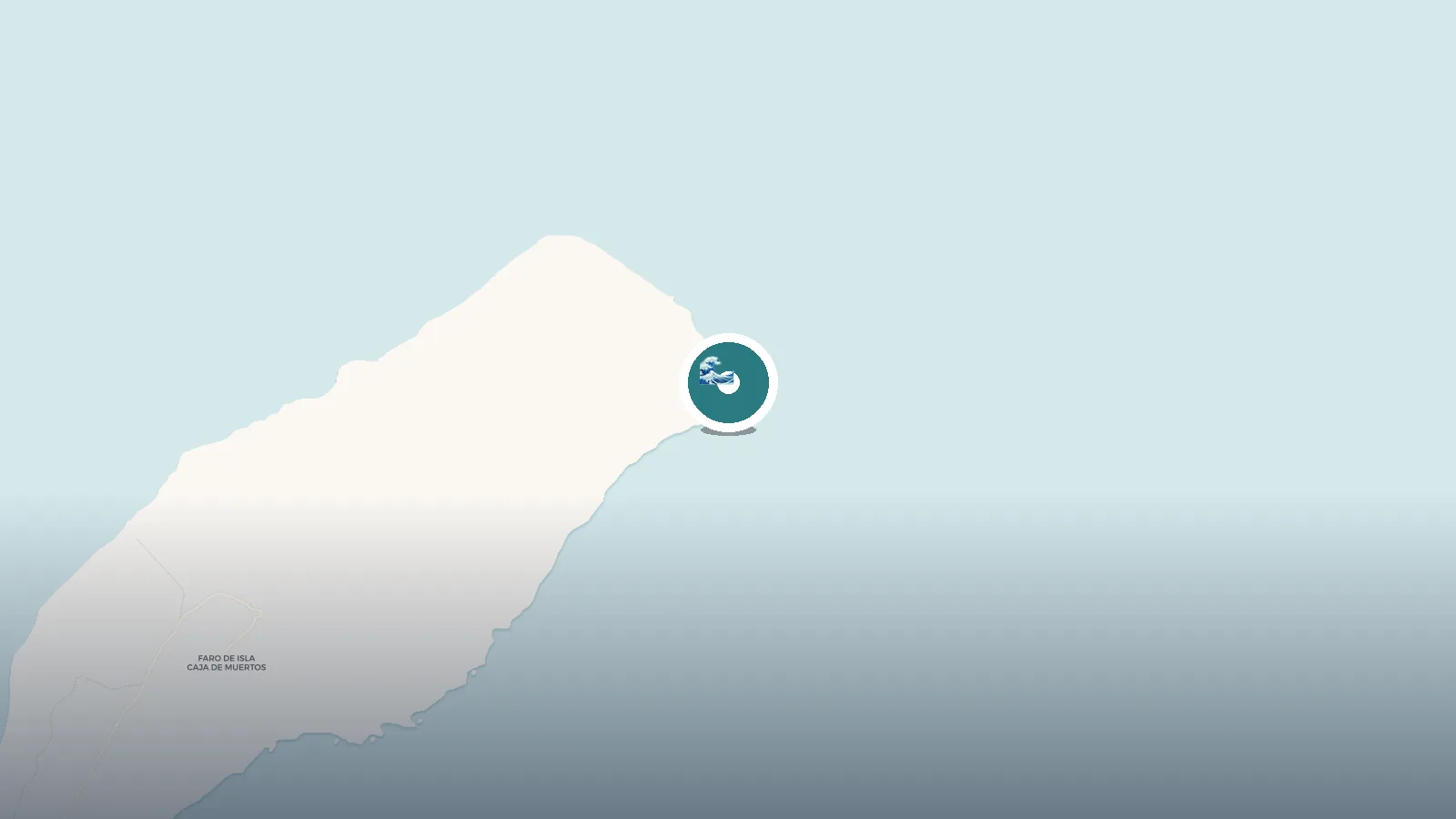 Mapa de Snorkeling - Pelicano Caja de Muerto