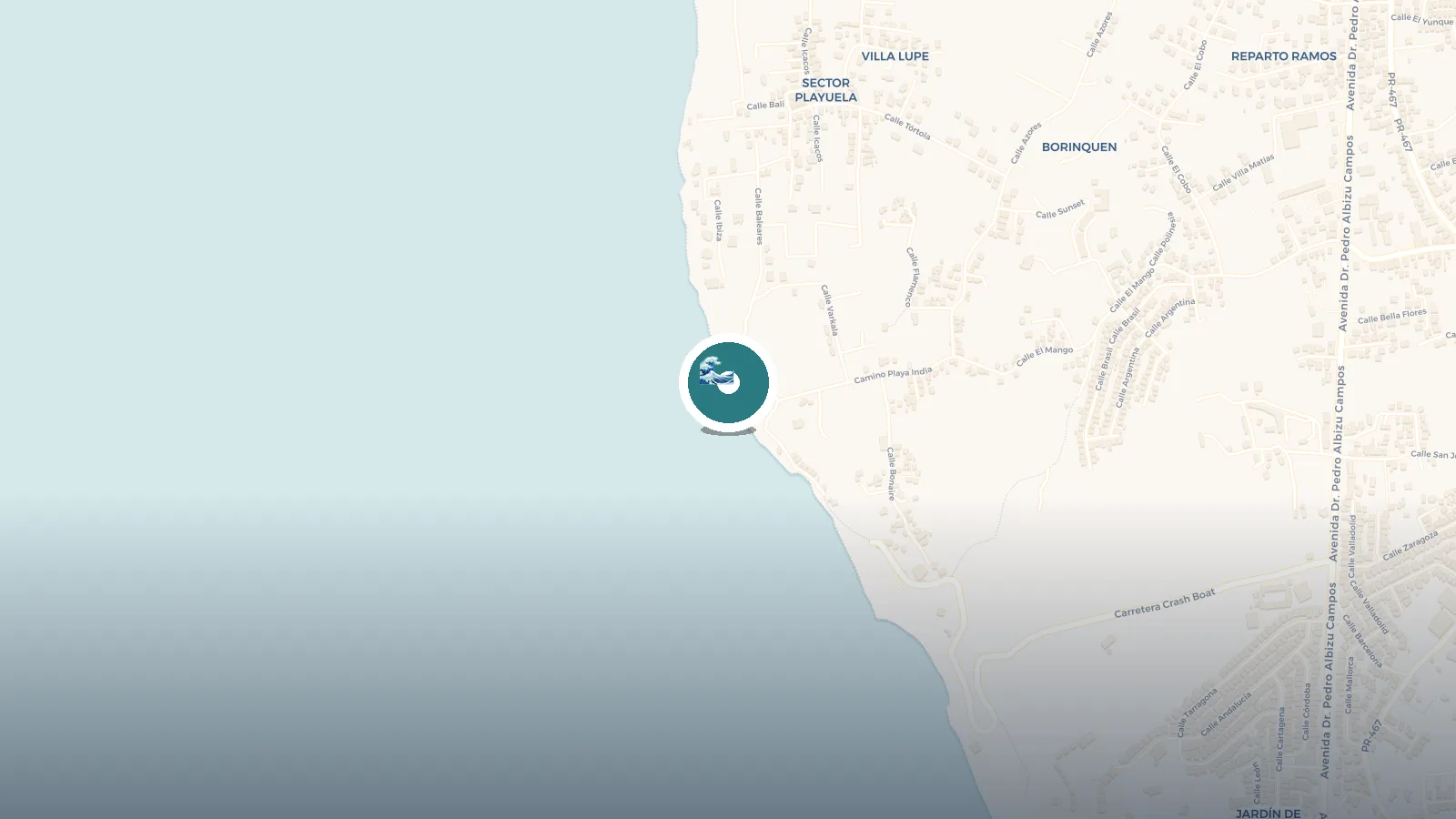 Mapa de Snorkeling - Playa Natural