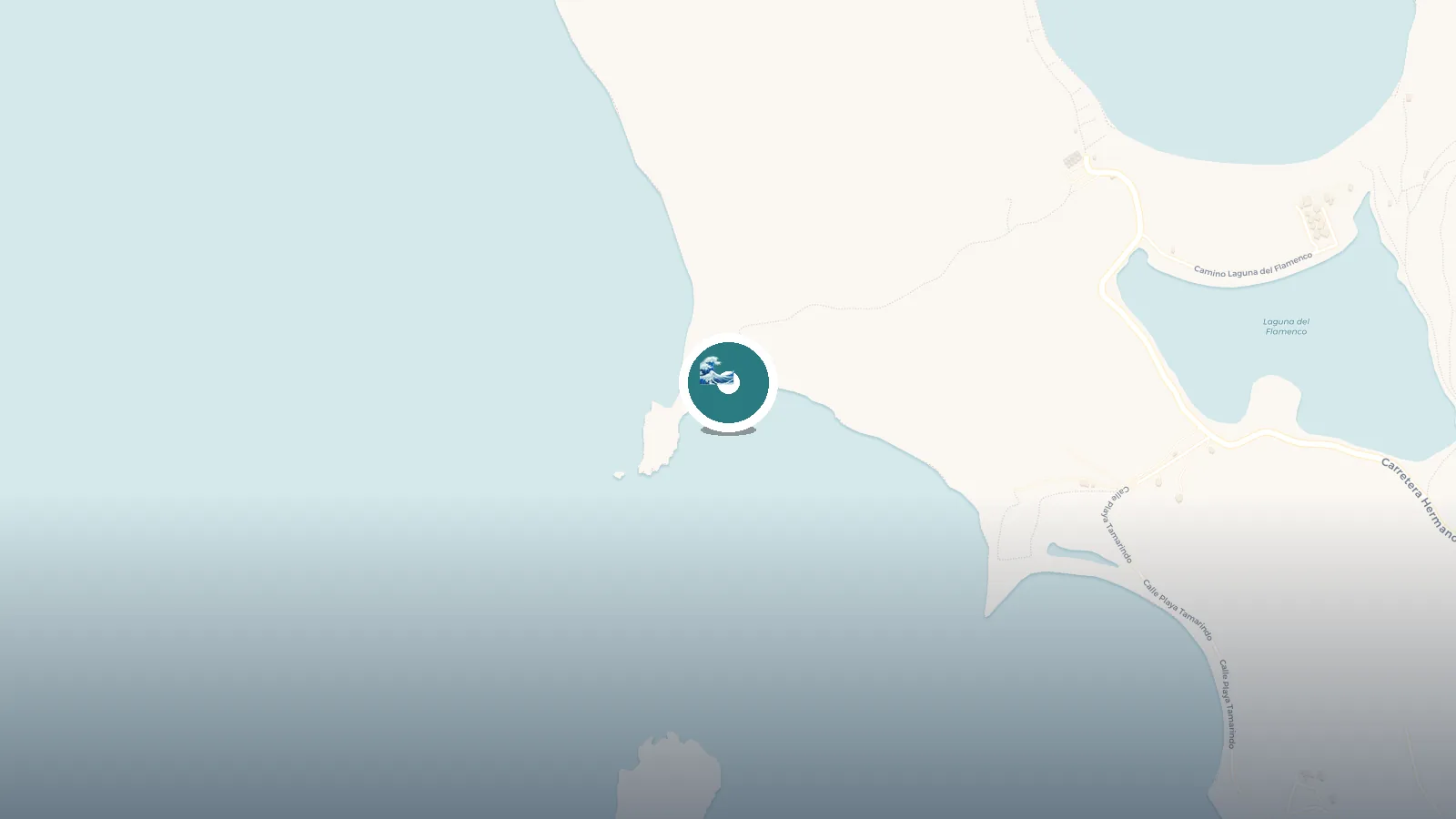 Mapa de Snorkeling - Playa Tamarindo