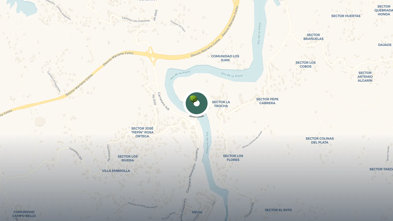 Mapa de Antiguo Puente Plata