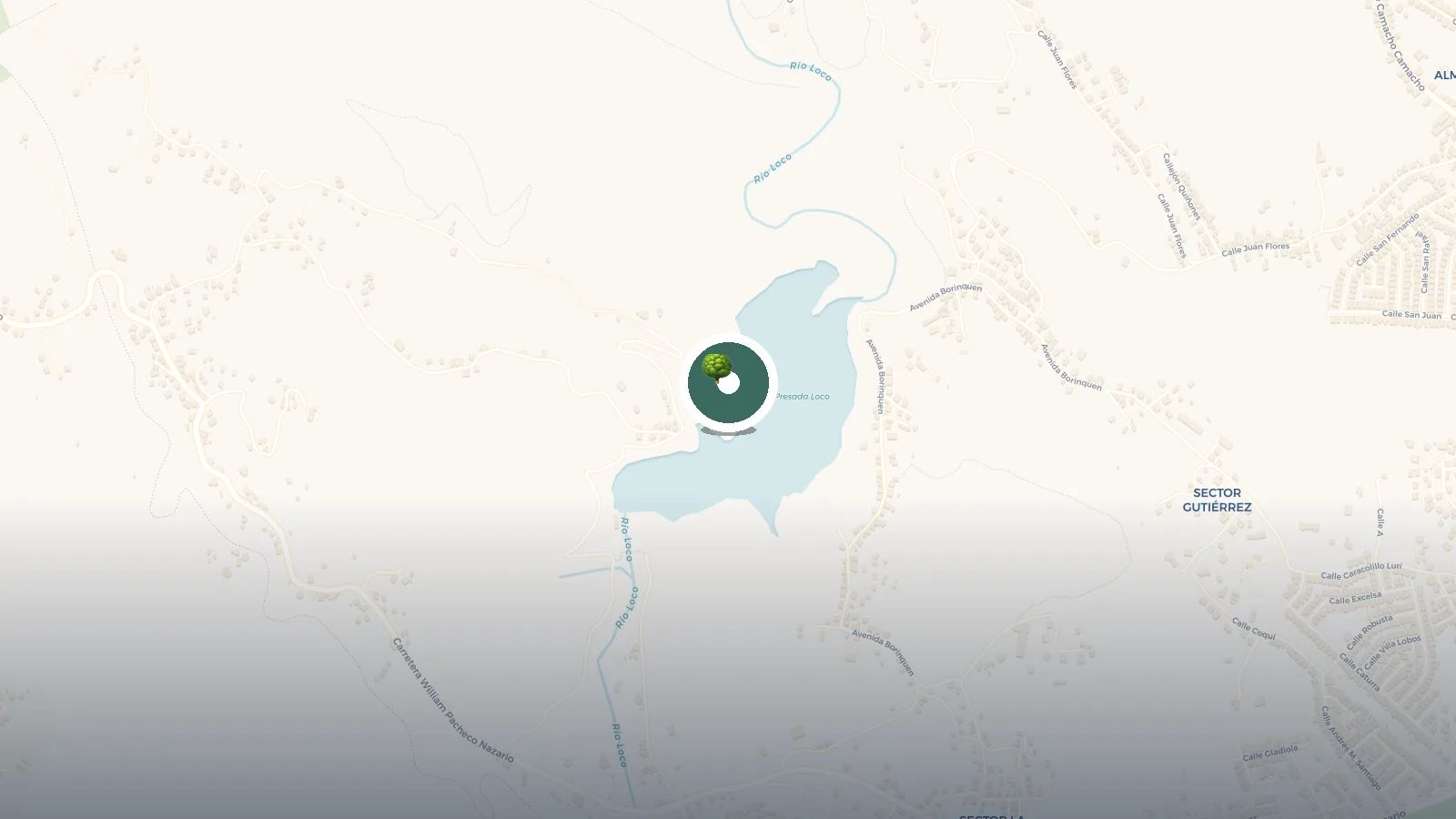 Mapa de Embalse Río Loco