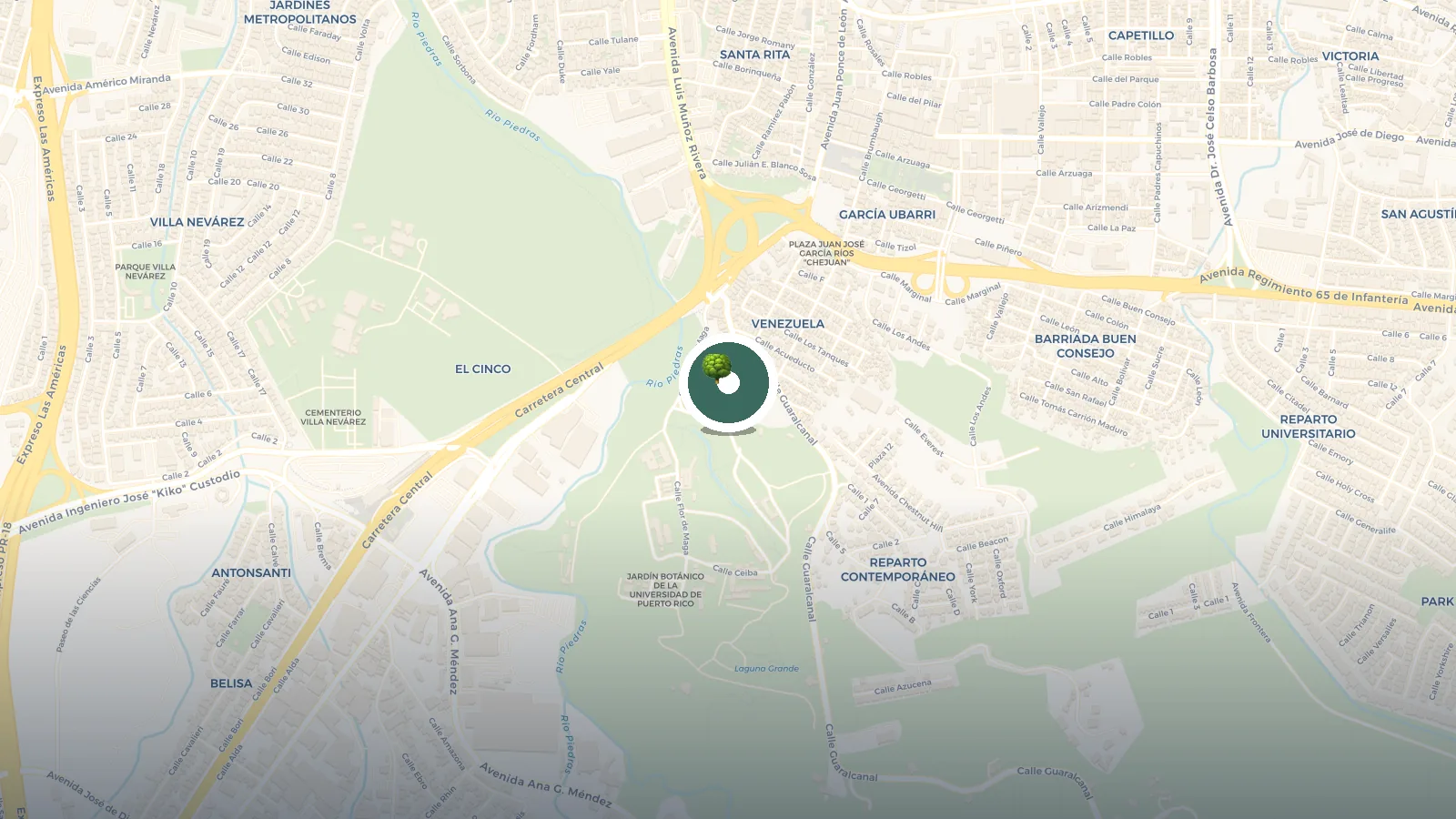 Mapa de Jardin Botanico UPR - Rio Piedras