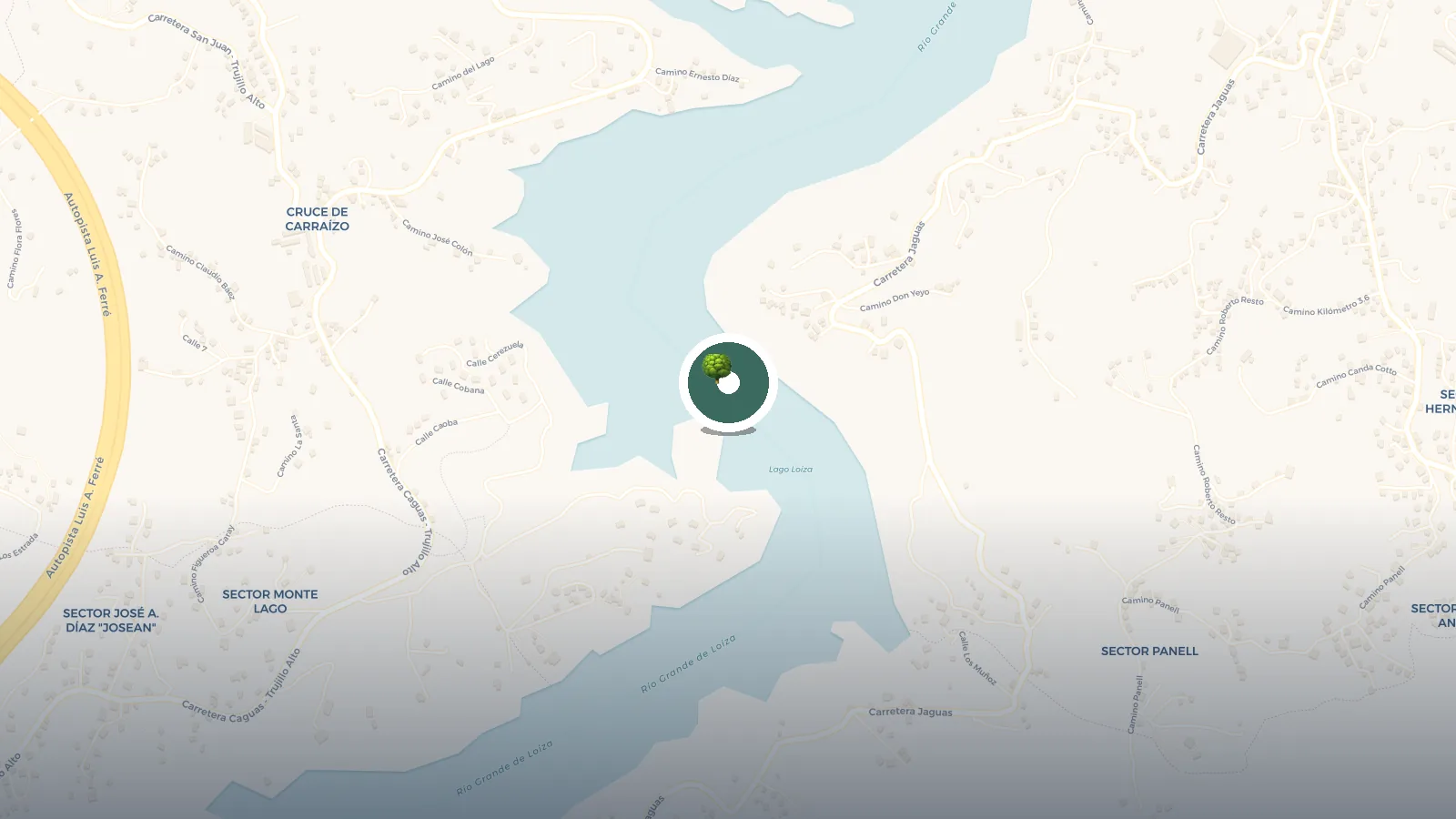 Mapa de Lago Carraizo