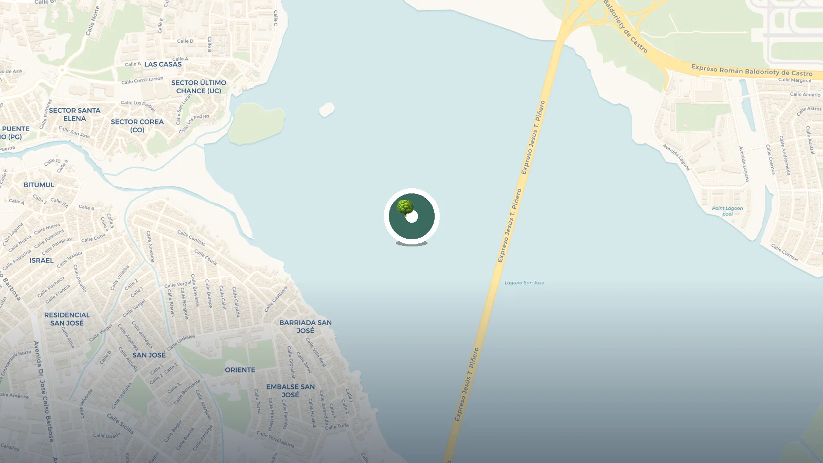 Mapa de Laguna San Jose