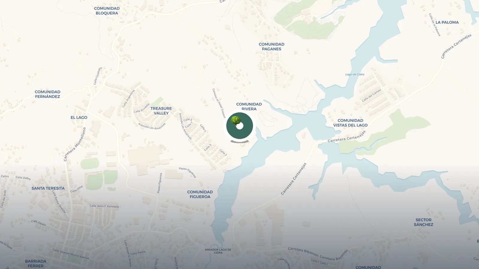 Mapa de Puente Treasure Island