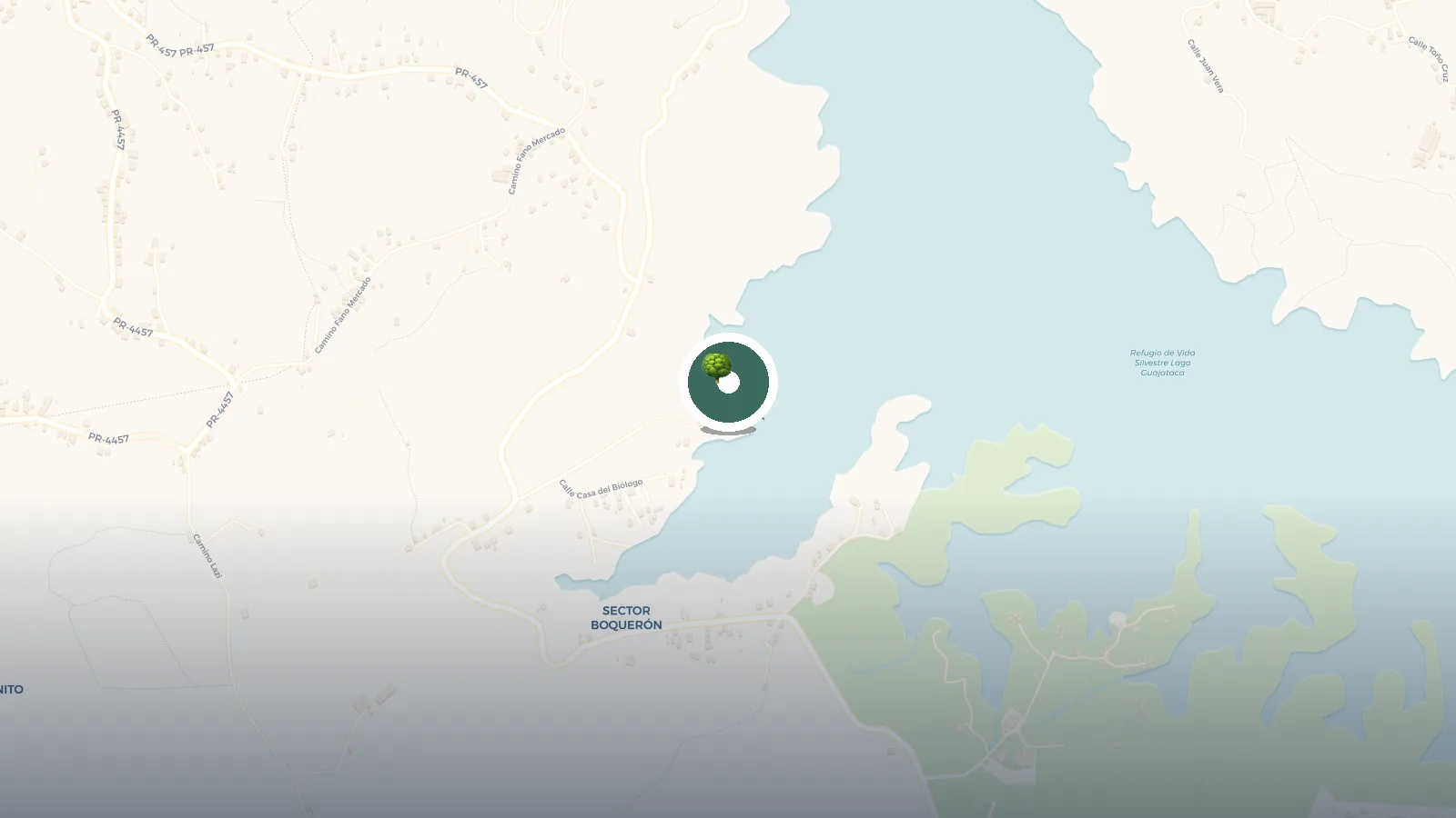 Mapa de Refugio de Vida Silvestre, Embalse Guajataca