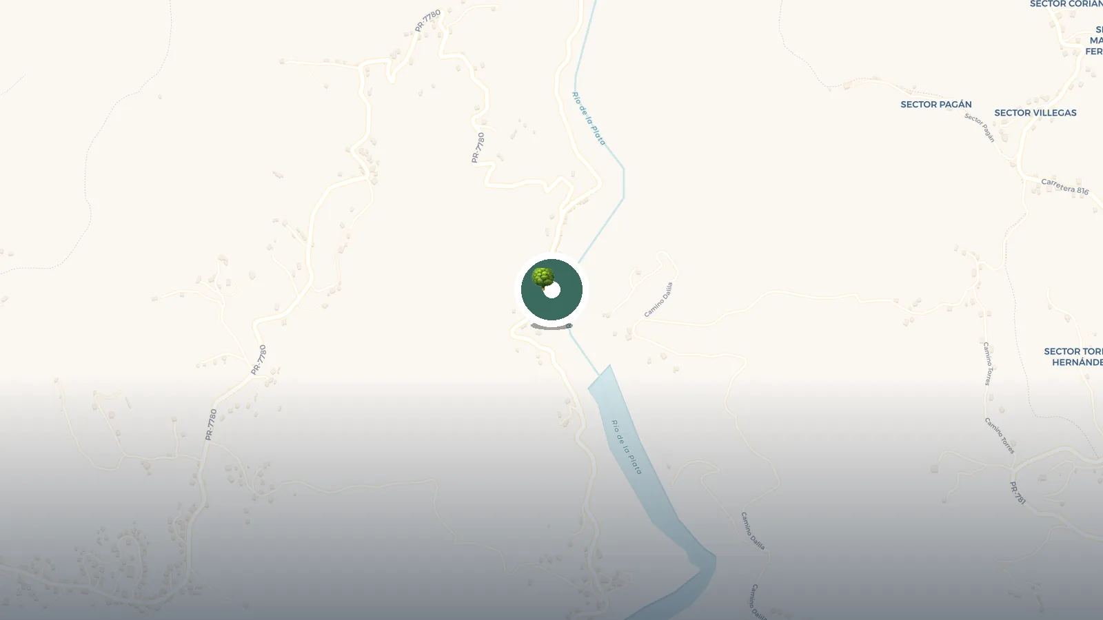 Mapa de Represa de Comerio