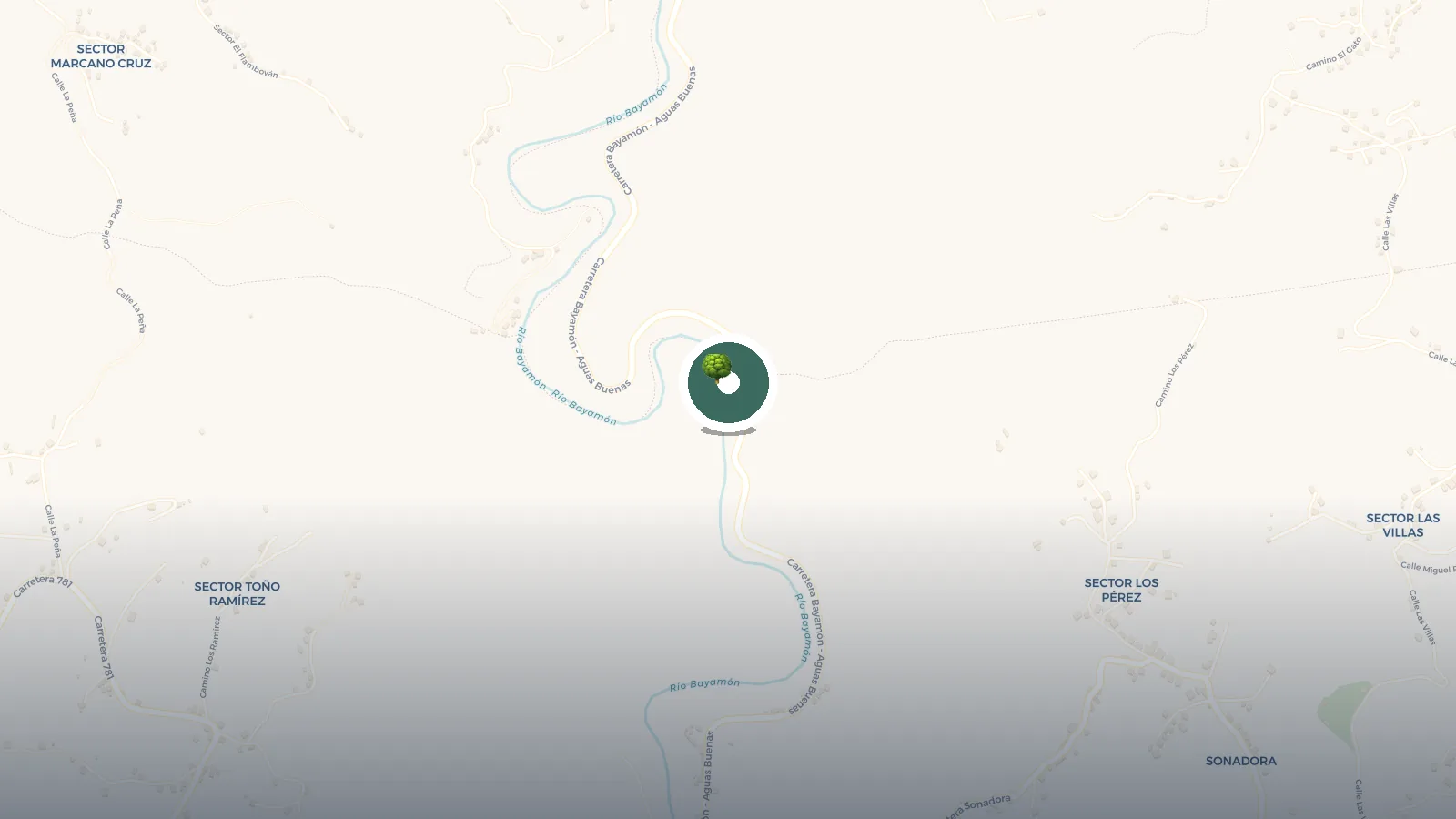 Mapa de Represa de San Juan