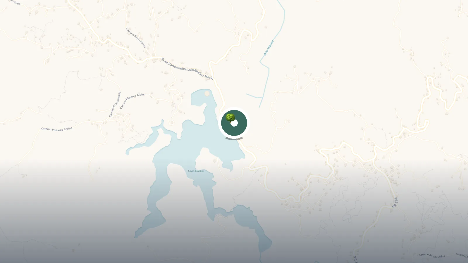Mapa de Represa Lago Garzas
