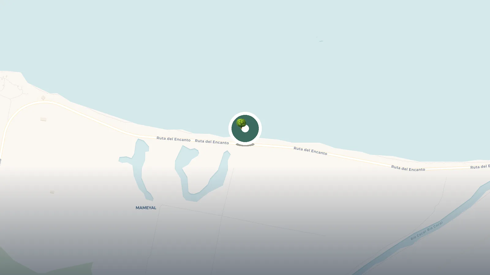 Mapa de Reserva Natural Playa Grande - El Paraíso